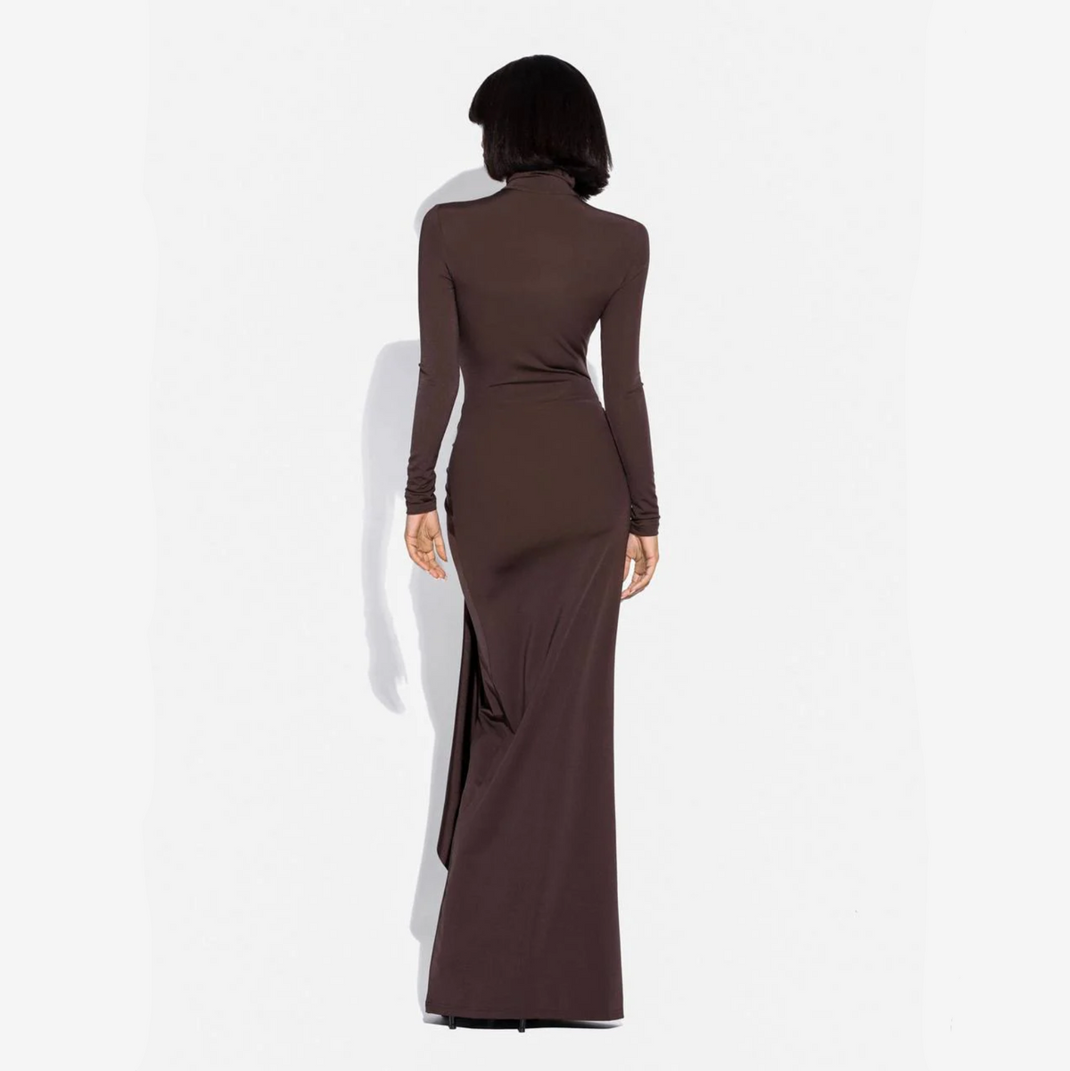 Halter Neck Sarong Wrap Draped Maxi Dress