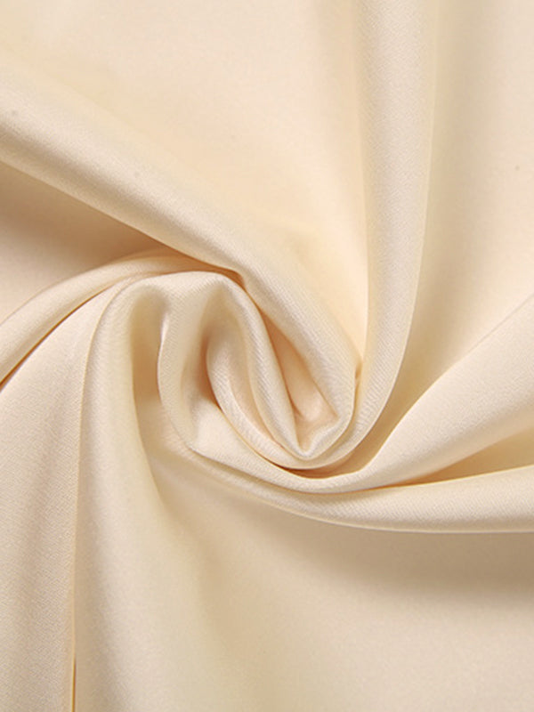 Spaghetti Strap Criss Cross Tie Back Cowl Back Satin Maxi Dress