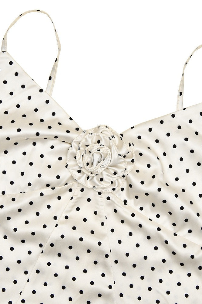 White Print Backless Cami Bodycon Maxi Dress