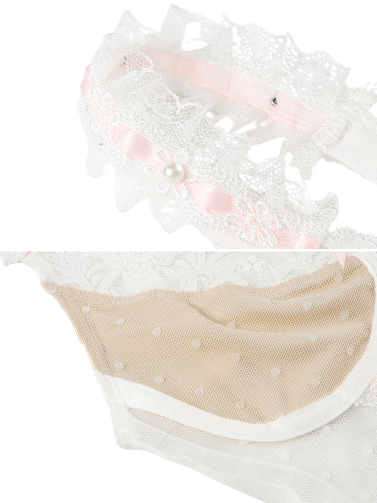 Elvia Sheer Lace Bustier Top