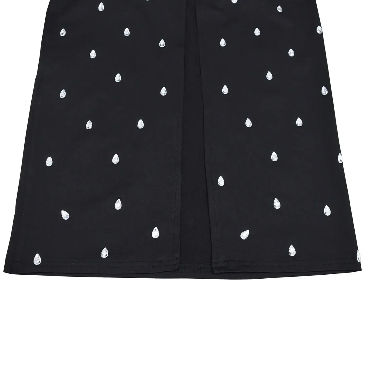 Rhinestone U-Neck Sleeveless Hip Dress