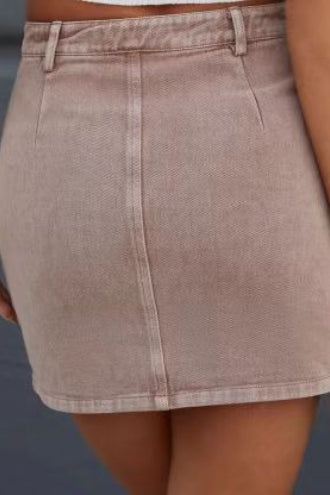 Denim High Waist Bodycon Pencil Skirt