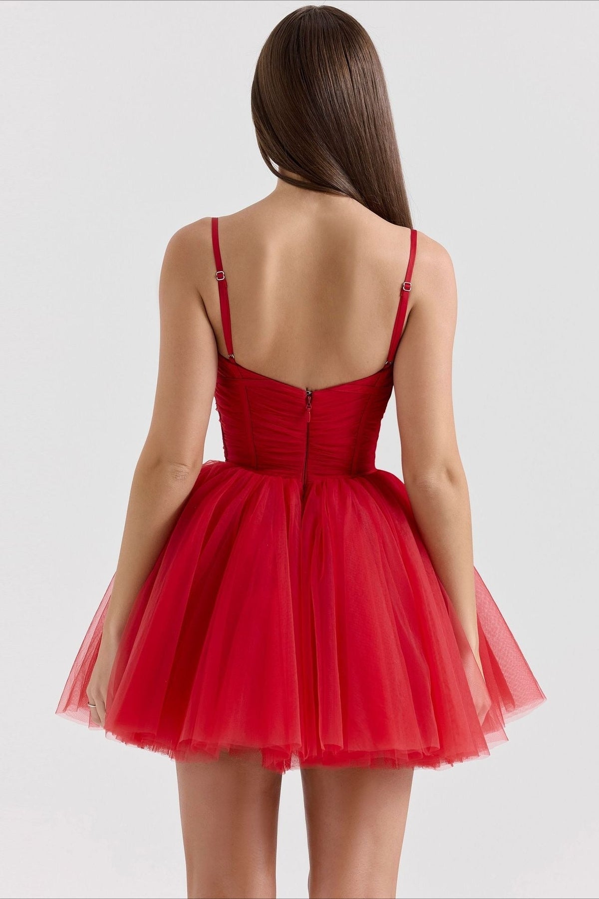 Chiffon Lace-up Backless Dress