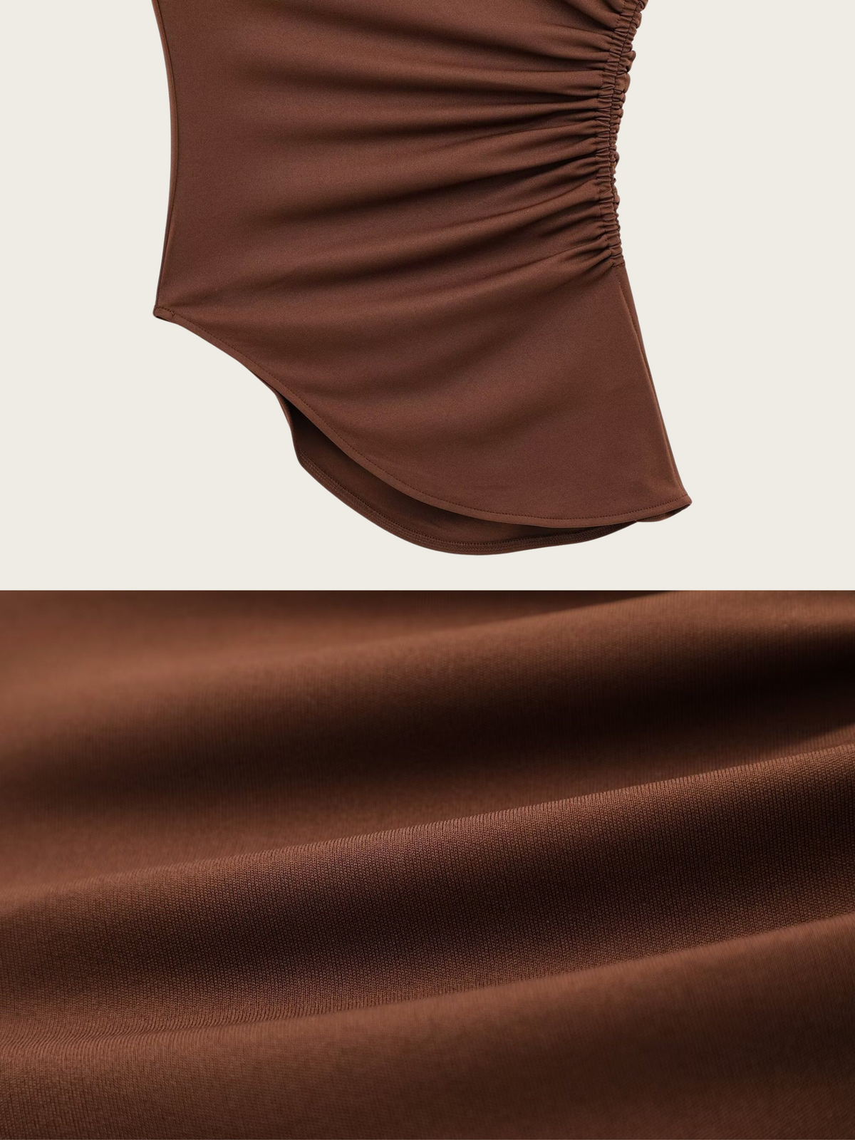 Blessing Pleated One-Shoulder Top