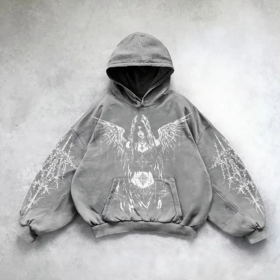 Pattern Printing Casual Hoodie