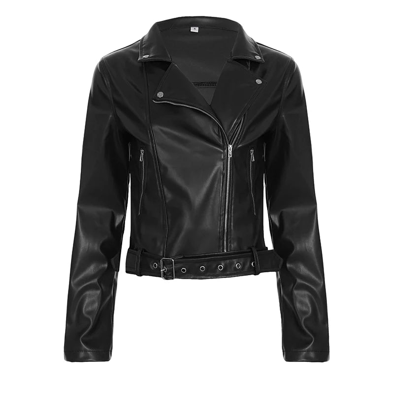 Lilyann Faux Leather Moto Jacket