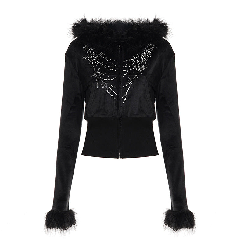 Hendrix Fluffy Rhinestone Lounge Set