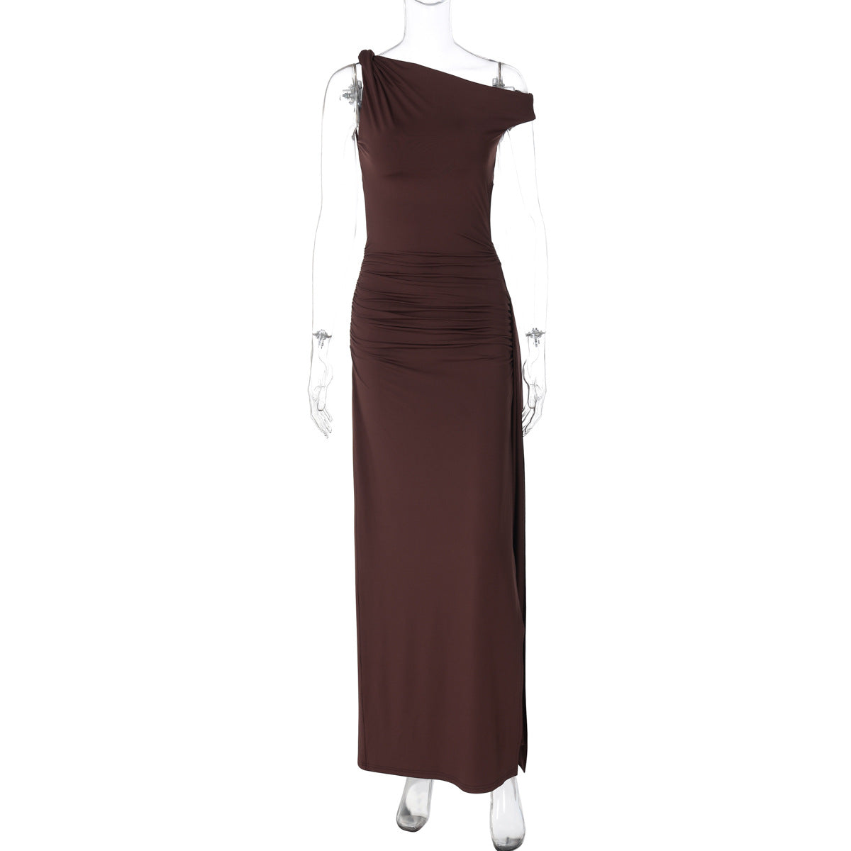 Maahi One-Shoulder Slit Maxi Dress