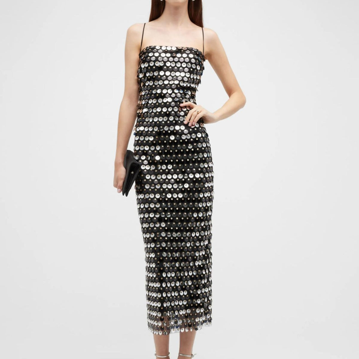 Sequin Spaghetti Strap Bodycon Mini Dress