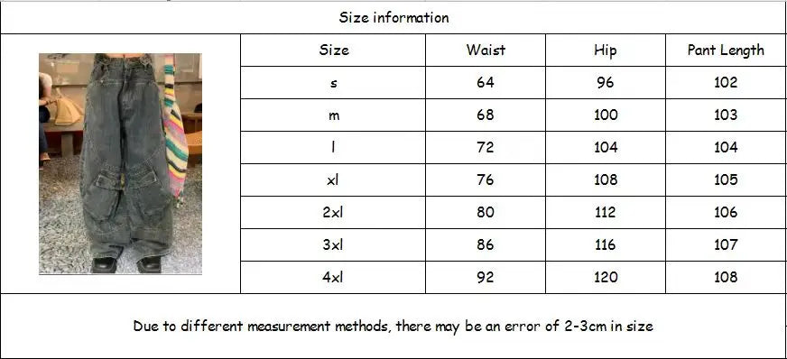 Washed Patchwork High Waist Jeans for Women American Vintage Distressed Straight Jeans Hip Hop High Street Wide Leg Trousers
