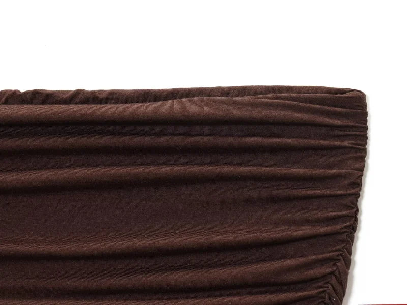 2025 traf women's new dress elegant sexy off-shoulder fashion pleats details slimming strapless dress