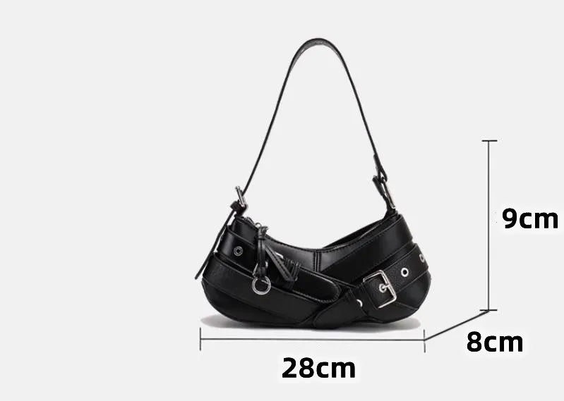 Retro Women Handbag PU Leather Shoulder Totes Underarm Vintage Top Handle Bag Female Small Women Bag