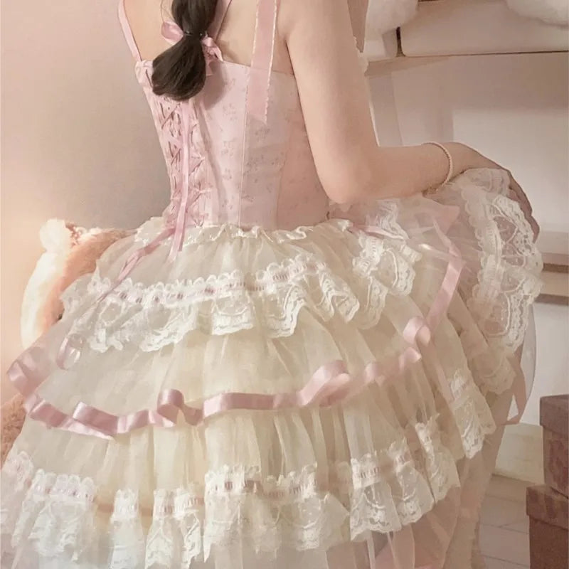 Silk Satin Short Suspender Skirt Ballet Style Adult Ceremony Birthday