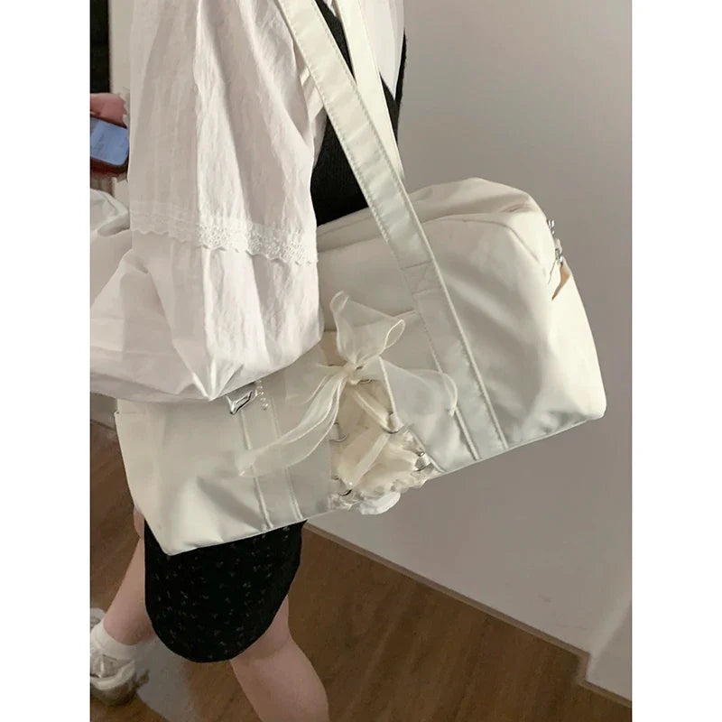 Large Capacity Underarm Bag for Women 2024 New Fashion Handbag Nylon Commuter Tote Bags