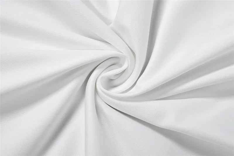 Fashionable White Tank Dress Women Summer Elegant O Neck Sleeveless Patchwork Pleated Long Dress Female Summer Outfit