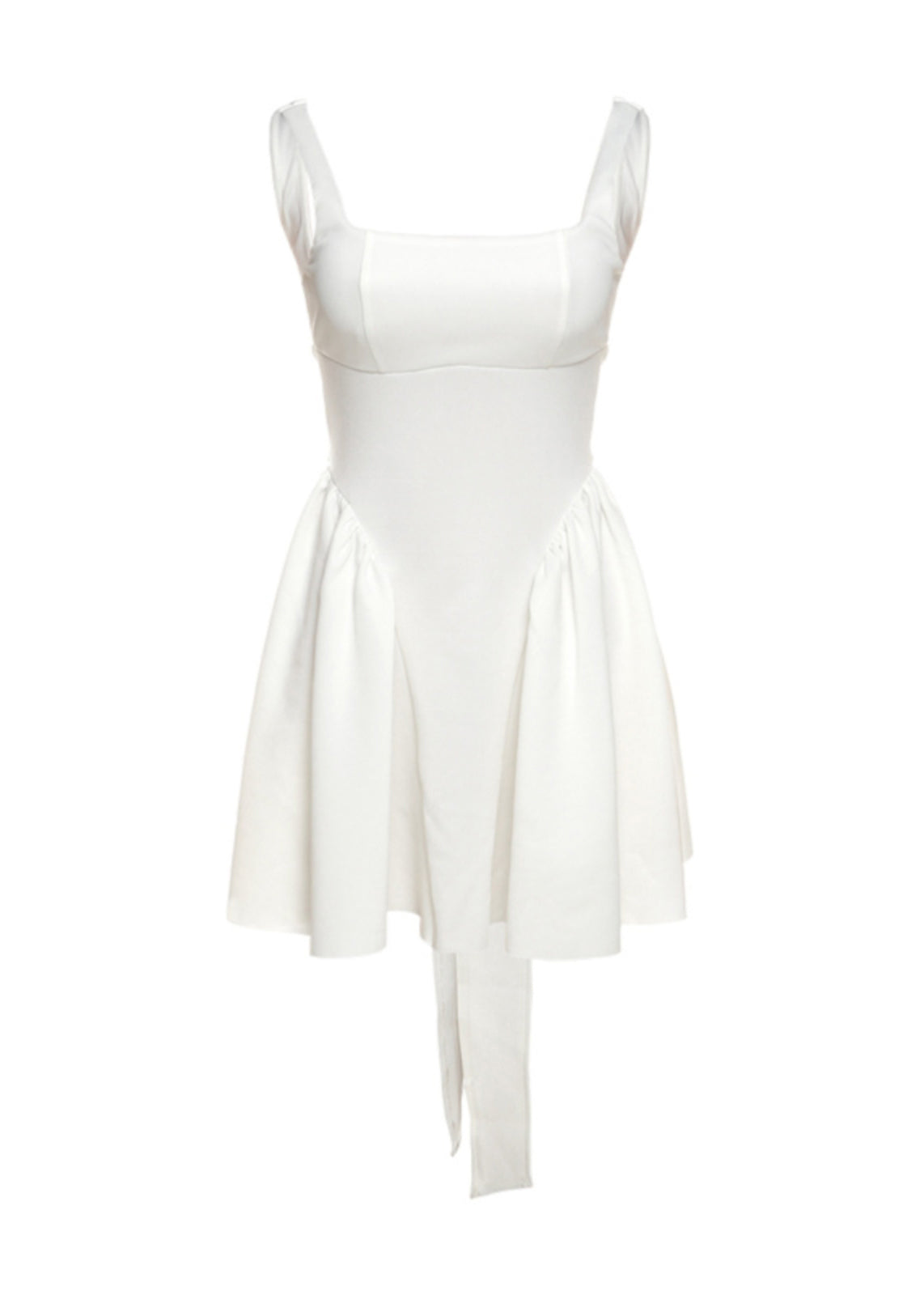 Open Back Bow Tie Tank Mini Dress