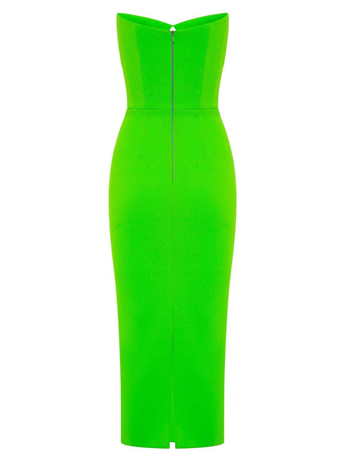 Strapless Cutout Bandage Bodycon Mini Dress