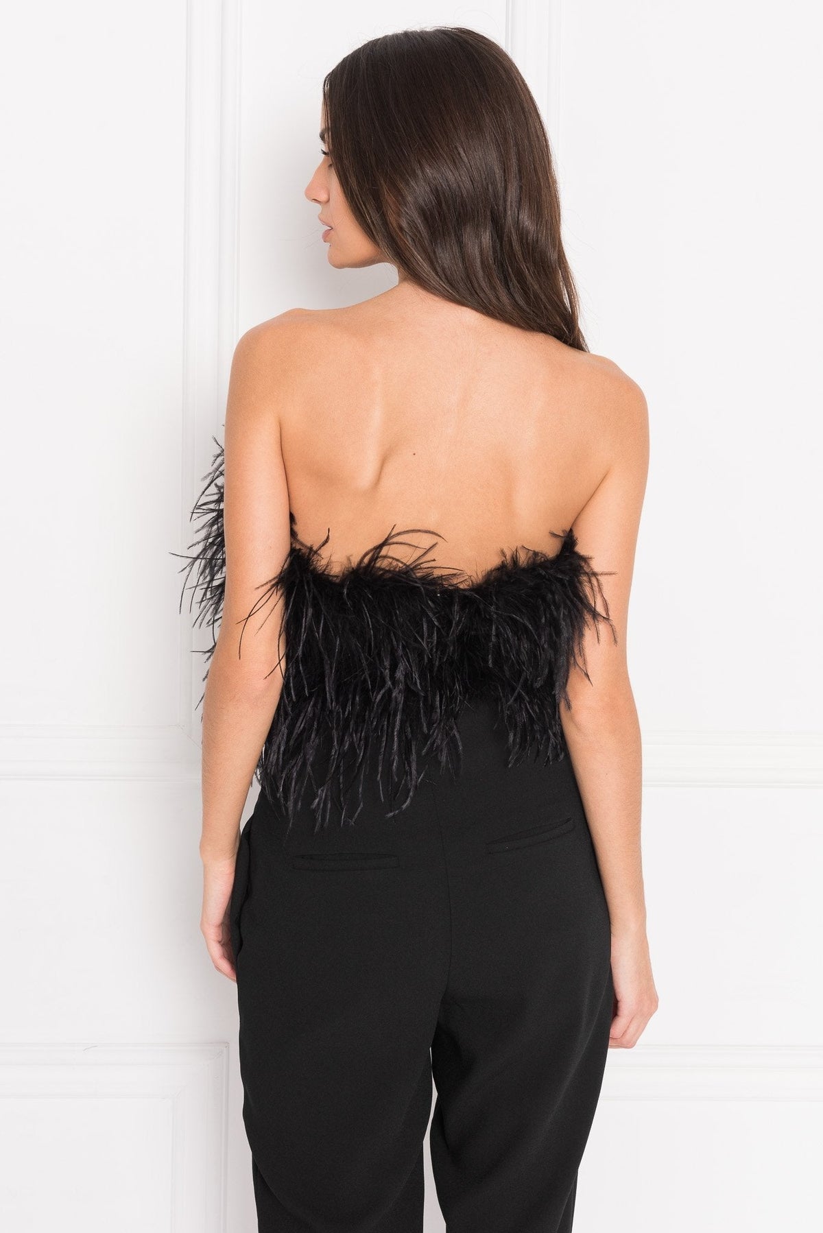 ELOWEN Elegant FEATHER TOP