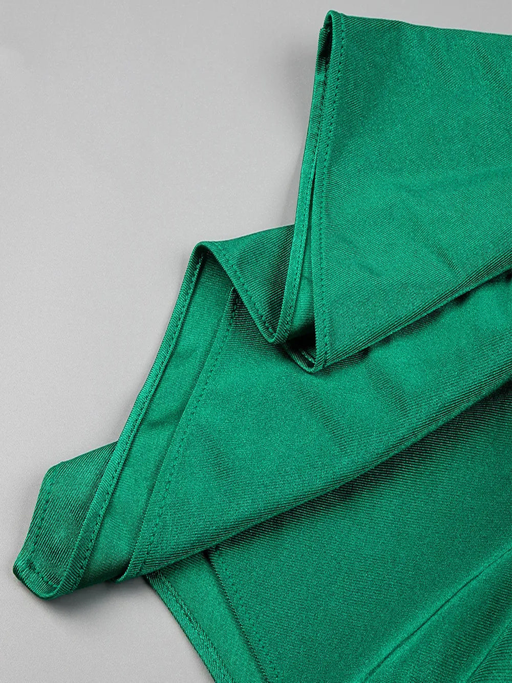 Plunging V Neck Ruched Cape Sleeve Glove Opera Mini Dress