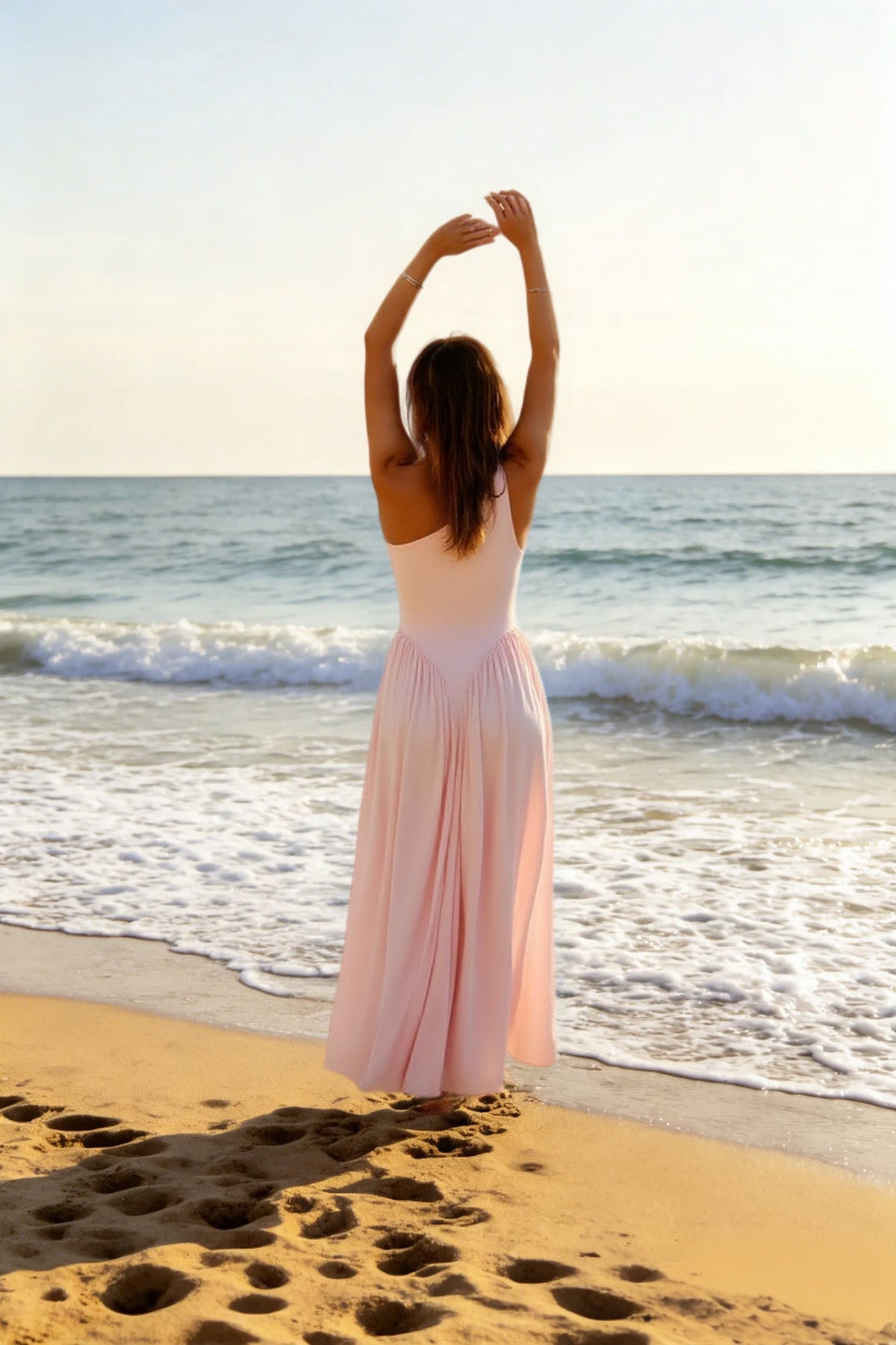 One Shoulder Ruched Pleated A-Line Maxi Dress