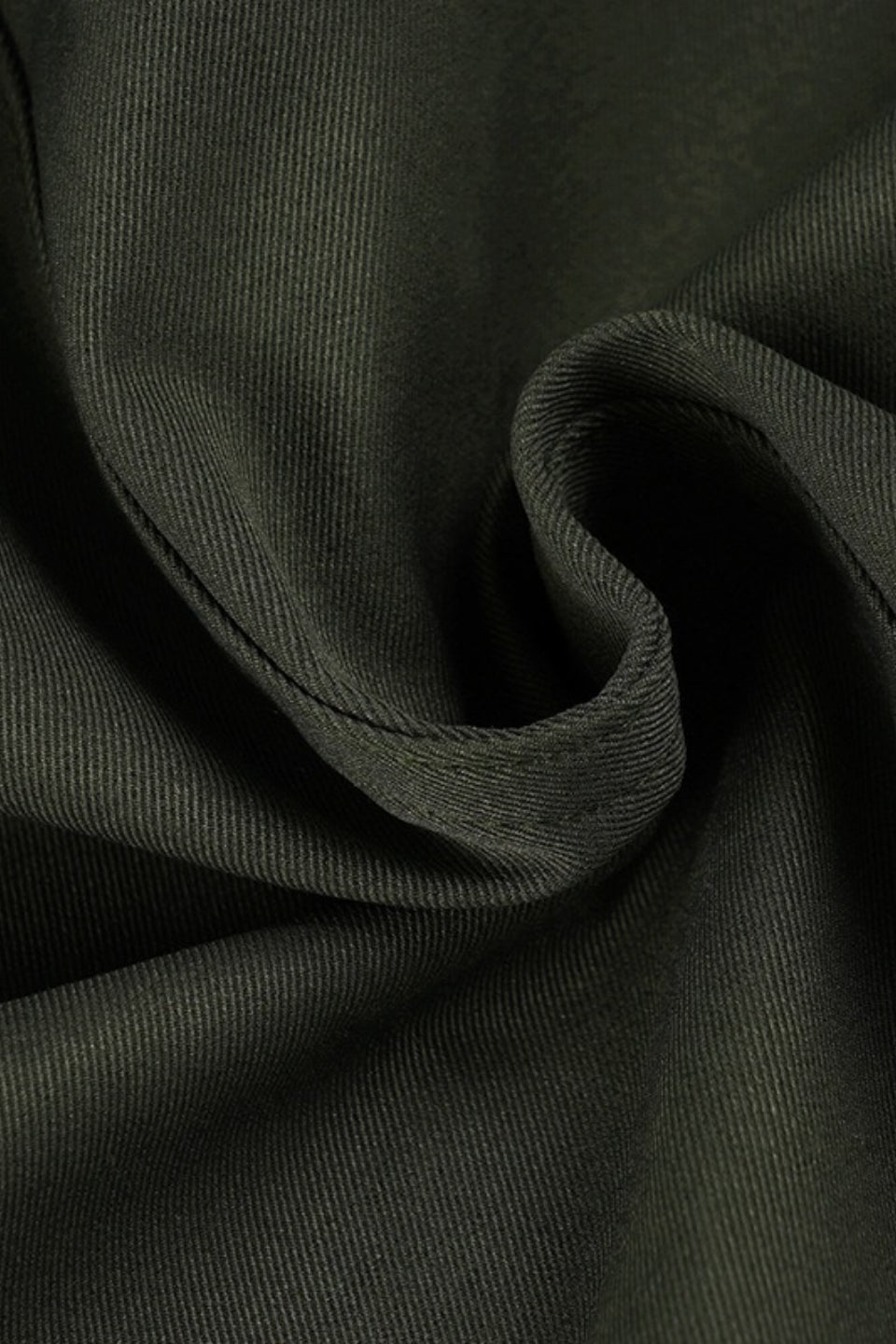 Army Green Fleece Zip Coat