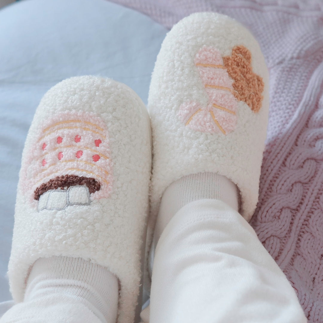 Candy Cane Christmas Slippers