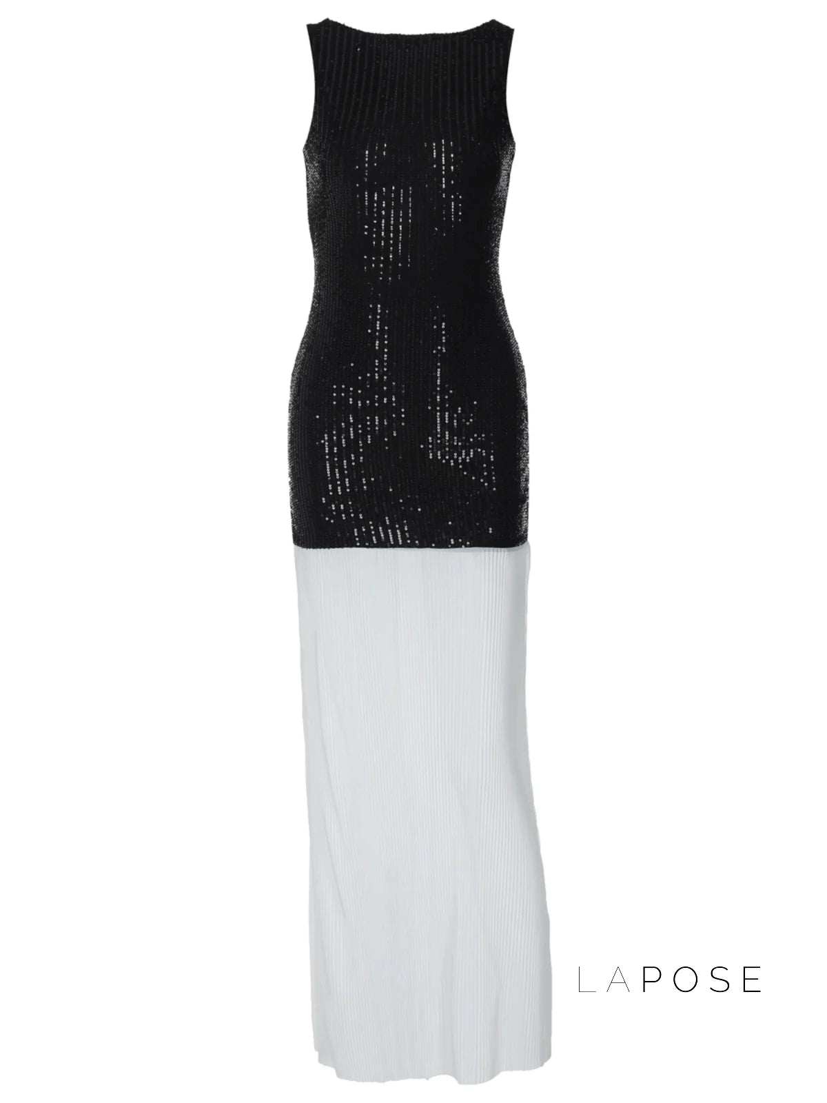 Anabia Black Sequin Maxi Dress