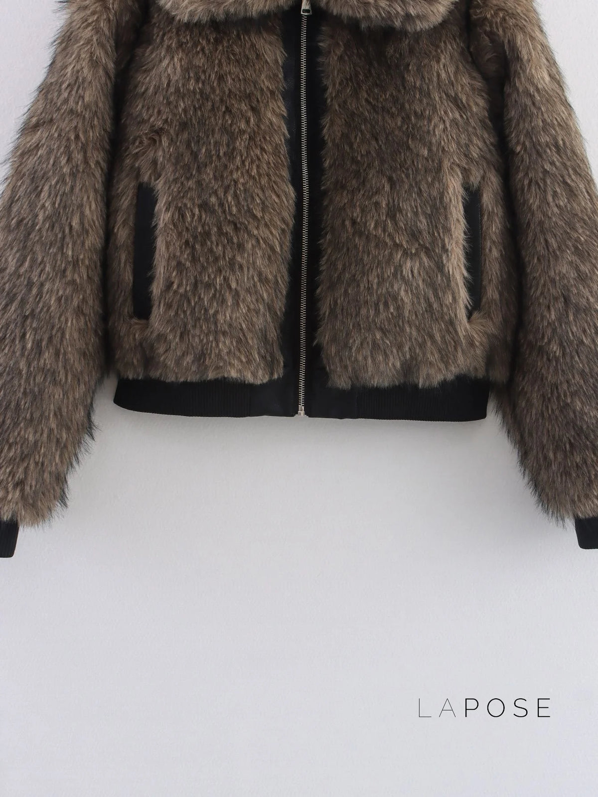 Eleonore Colorblock Faux Shearling Jacket