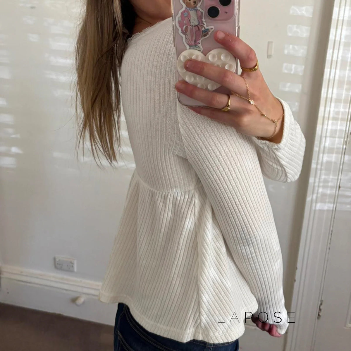 Goddess Knit Lace Square Top