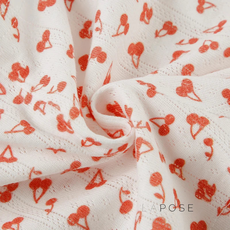 Jaycie Cherry Print Lounge Set
