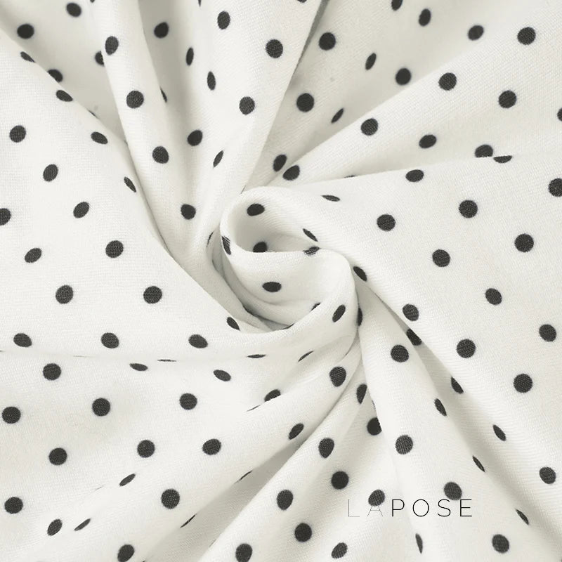 Jumana Polka Dot Smocked Mini Dress