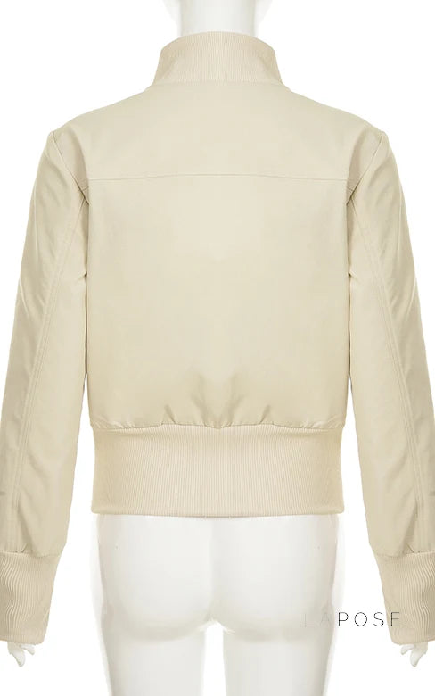 Miamor Ribbed Patchwork Utility Jacket