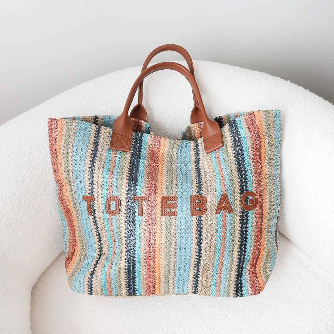 Elise Striped Tote Bag