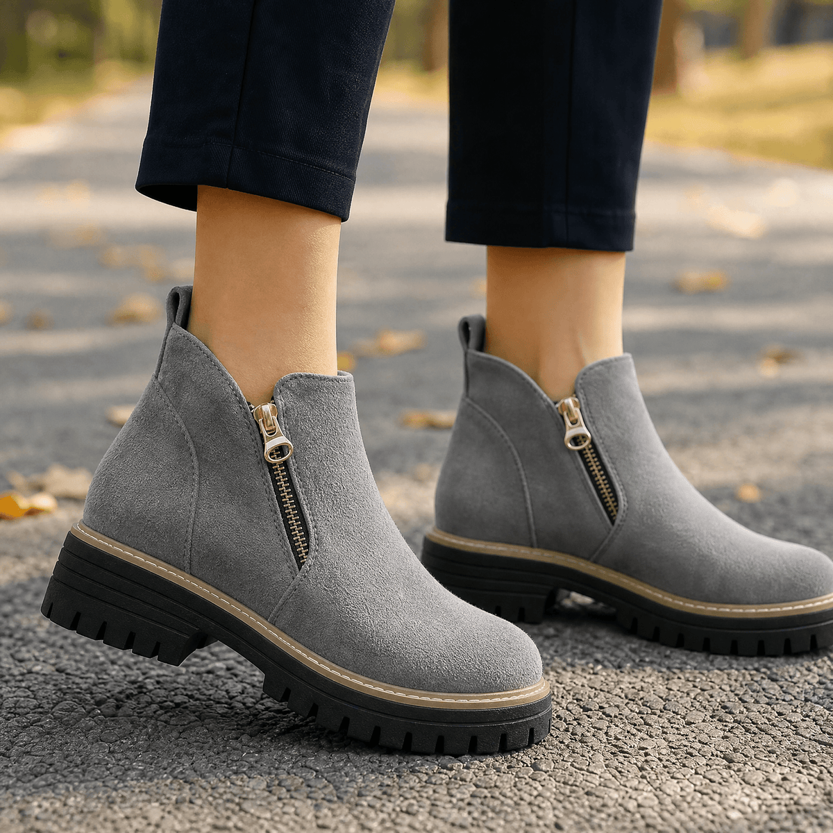 Side-Zip Suede Chelsea Boots