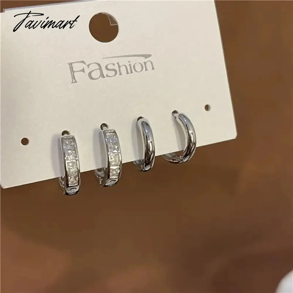 6Pcs/Set Irregular Cross Star Planet Stud Earrings for Women Girls Punk Y2k Aesthetic Shiny Geometric Jewelry Accessories