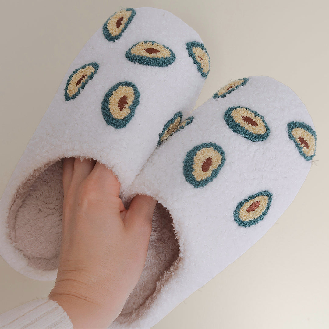 Avocado Plush Slippers
