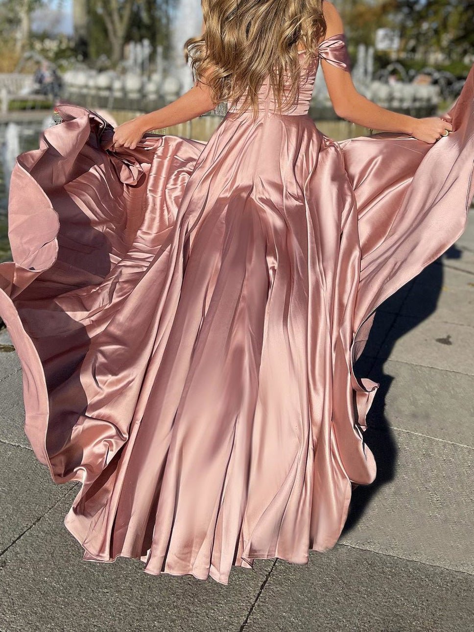 Dresses One Shoulder Split Swing Dress
