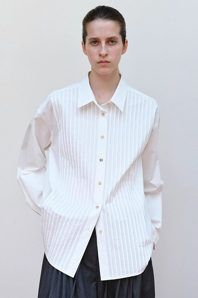 Minimalist Designer Inspired Long Sleeve Elegant Blouse