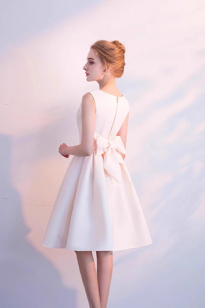 Elegant Bow Mini Party Dress