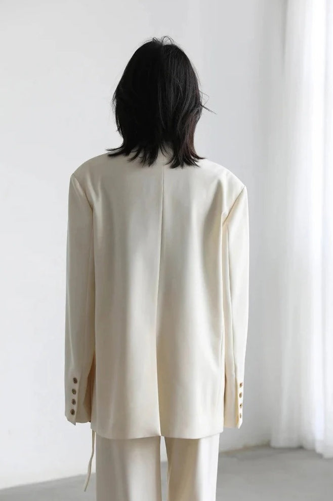 Solid Color Elegant Blazer