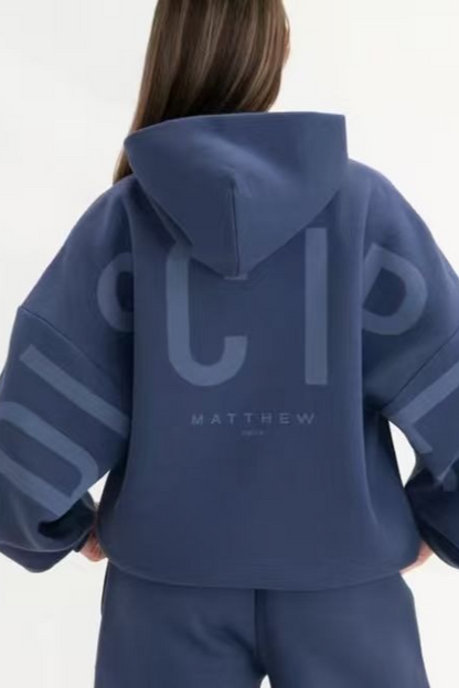 Thick Printed Loose Versatile Long Sleeve Fashion Hoodie