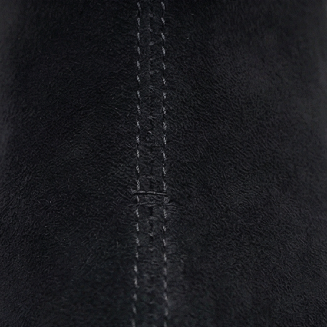 Women's Knit Cuff Suede Ankle Booties