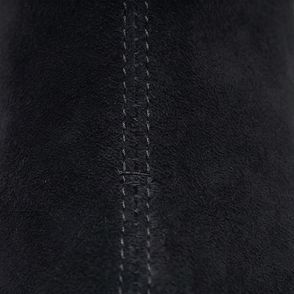 Women's Knit Cuff Suede Ankle Booties