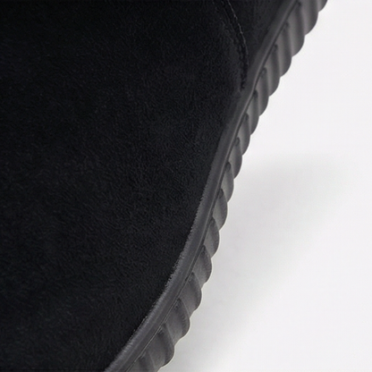 Women's Knit Cuff Suede Ankle Booties