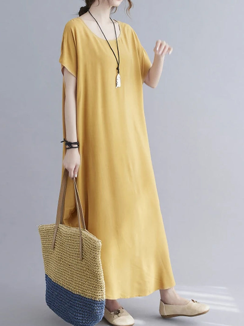Off Shoulder Ruched Waist Tiered Midi Dress