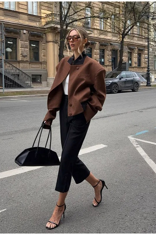 Vintage Lapel Short Jacket