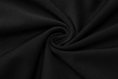 Strapless Ruched Asymmetrical Ruffle Slit Midi Dress