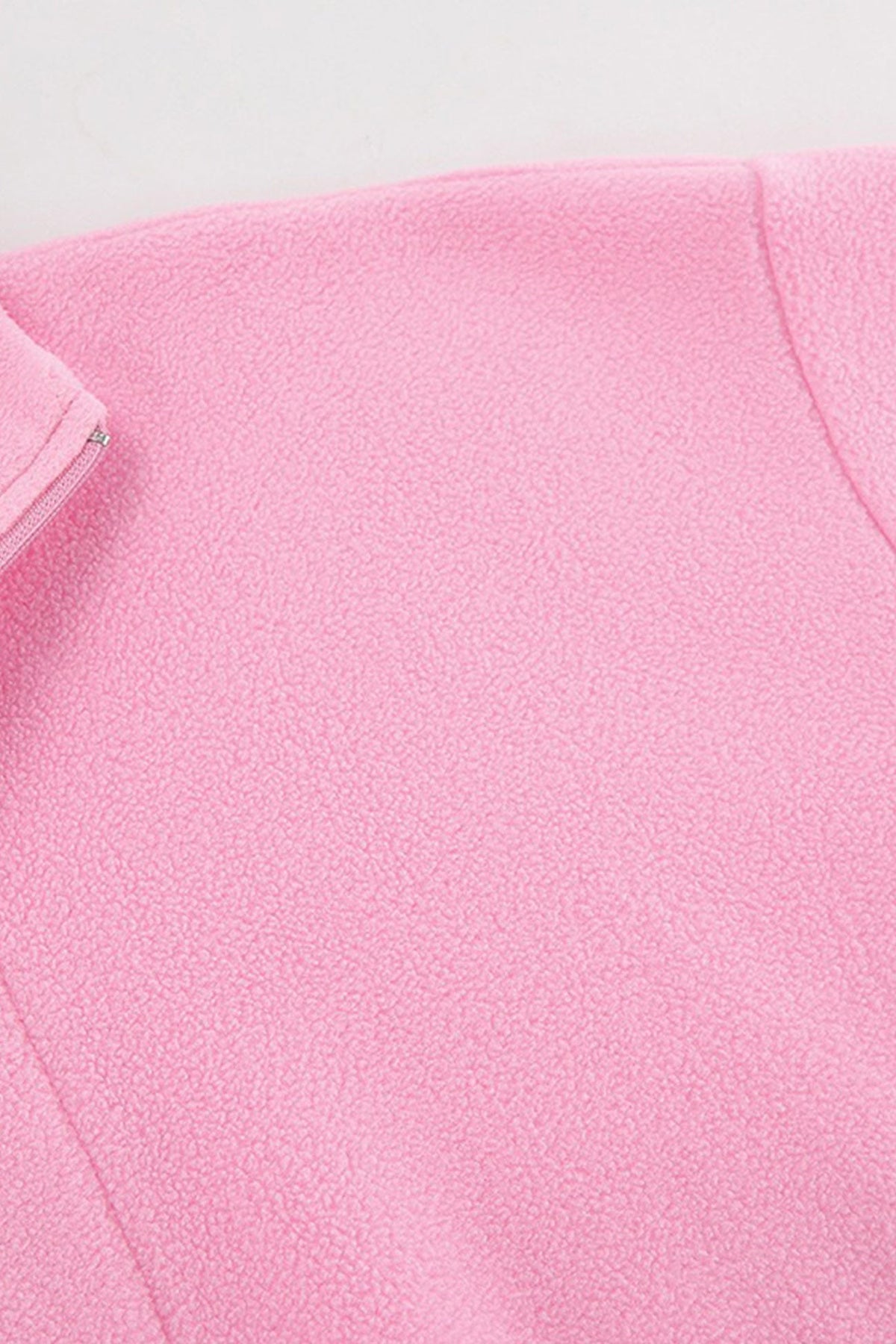 Polar Fleece Lapel Zip-up Sweatshirt