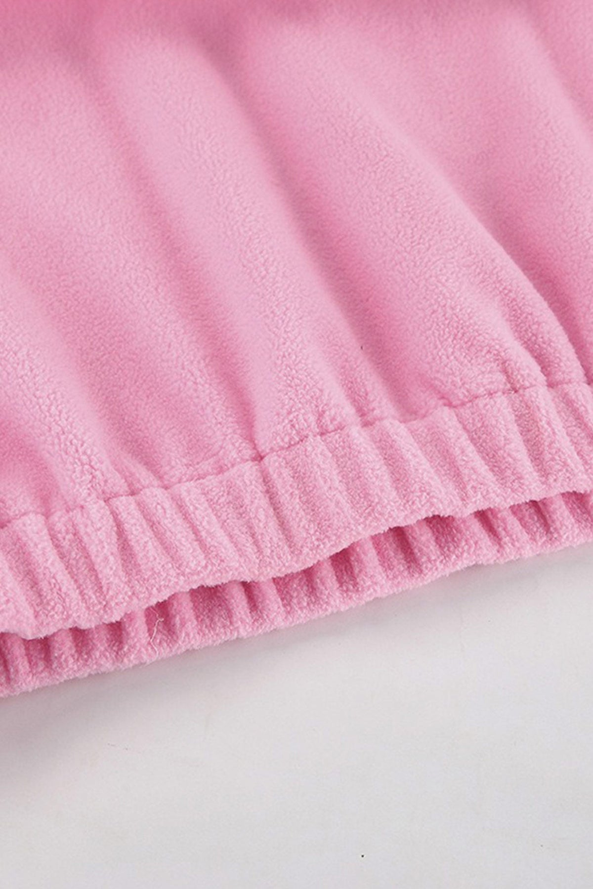 Polar Fleece Lapel Zip-up Sweatshirt