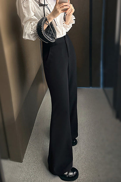 High Waist Bell Bottom Suit Pants